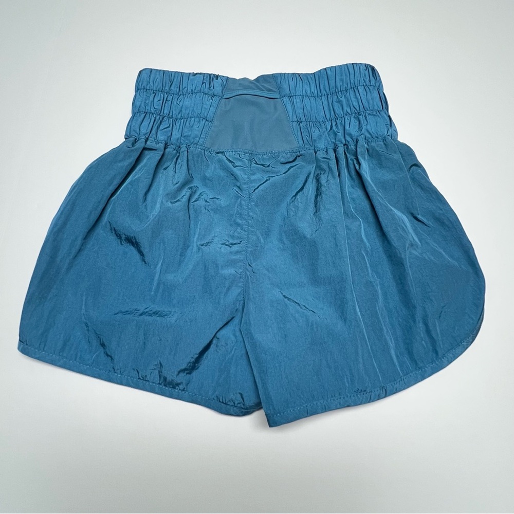 FREE PEOPLE MOVEMENT Blue Running Shorts Women’s Small High Rise Athletic Lined - Picture 3 of 11